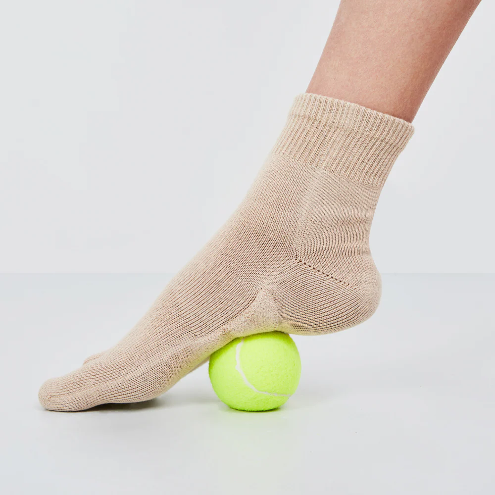 Șosete cu degete KNITIDO Dr. Foot Platfus - Bej [2]