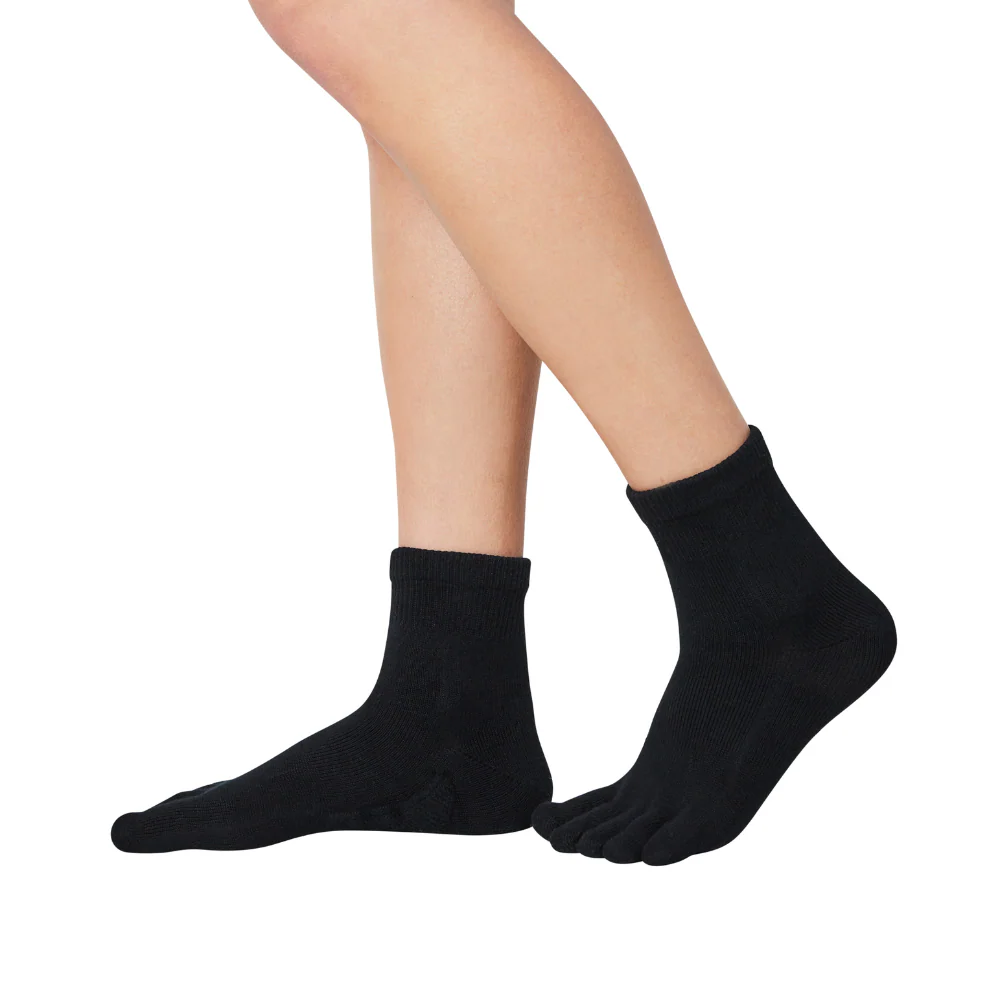 Șosete cu degete KNITIDO Dr. Foot Platfus - Negru [2]