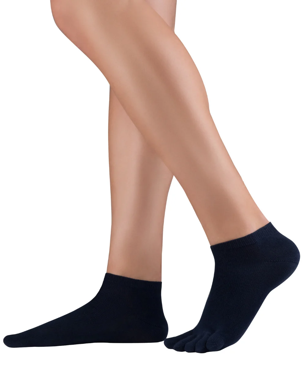 Șosete cu degete KNITIDO Dr. Foot Silver Protect Sneaker - Bleumarin [2]