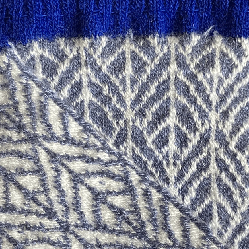 Șosete cu degete KNITIDO Gemini - Albastru / Alb [4]