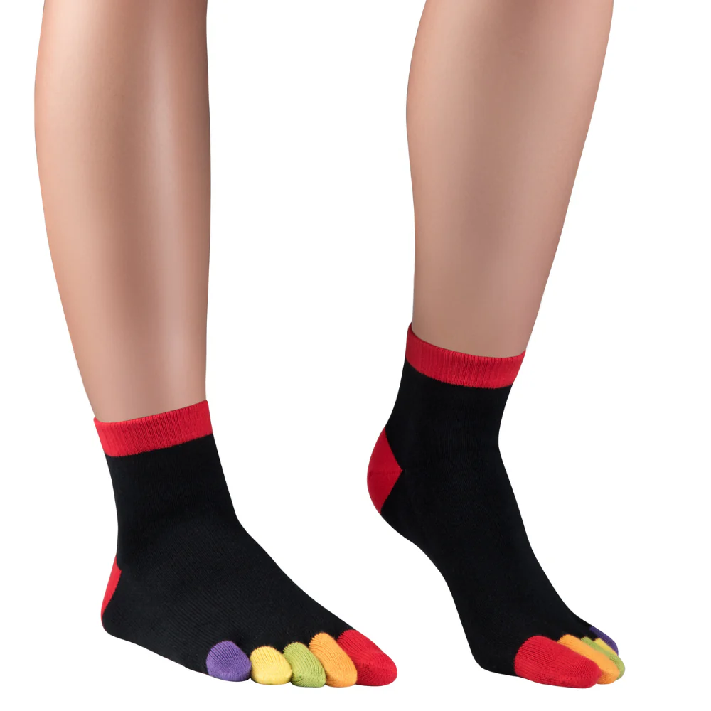 Șosete cu degete KNITIDO Rainbows Scurte - Happy Toes [2]