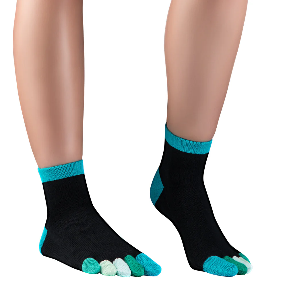 Șosete cu degete KNITIDO Rainbows Scurte - Oceans Five [2]