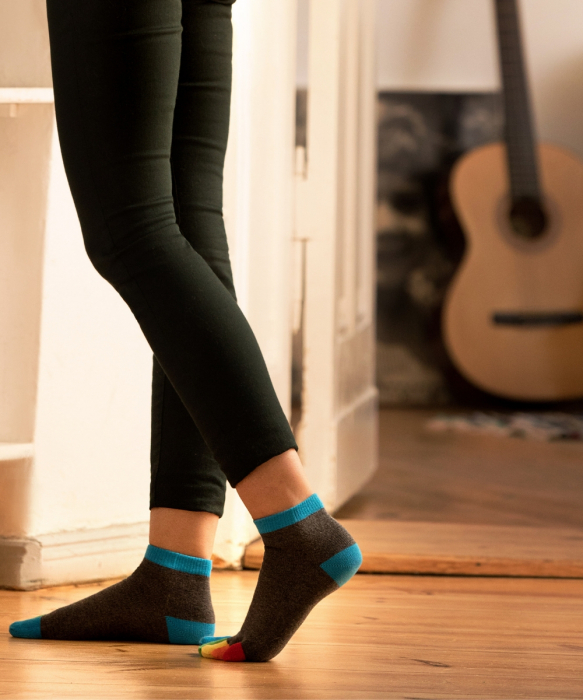 Șosete cu degete KNITIDO Rainbows Scurte - Balloon Bubbles [4]