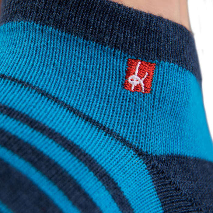 Șosete cu degete KNITIDO Track & Trail Spins 2.0 - Bleumarin / Cyan [3]