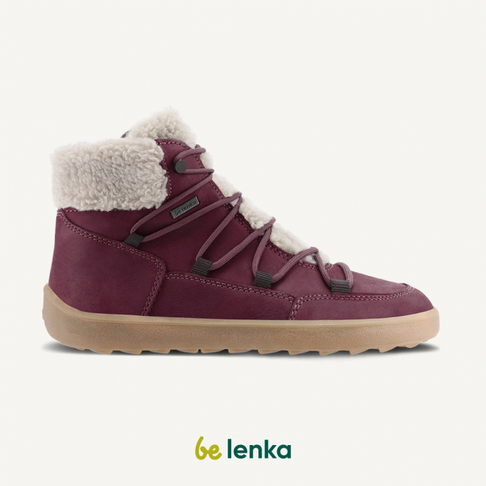 Ghete barefoot iarnă BE LENKA BLISS - Roșu burgundy [13]