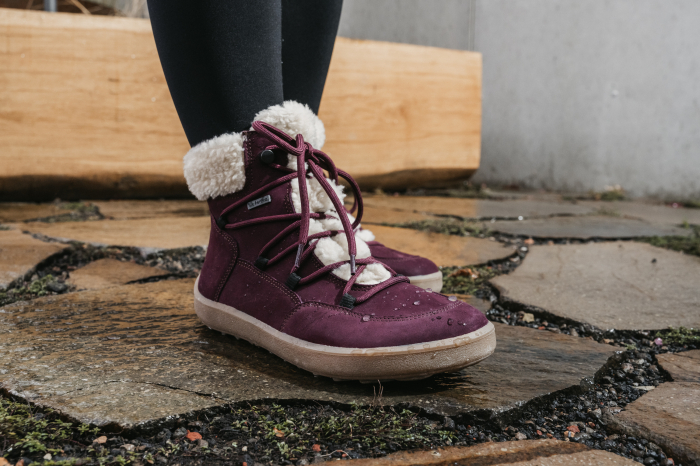 Ghete barefoot iarnă BE LENKA BLISS - Roșu burgundy [10]