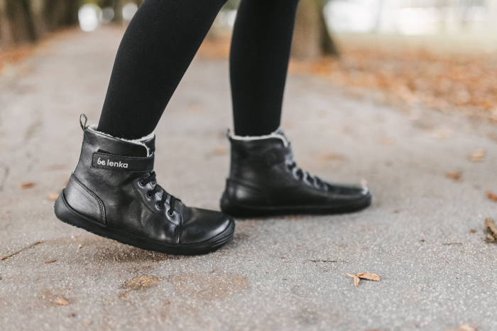 Ghete barefoot iarnă copii BE LENKA WINTER KIDS - Negru [4]
