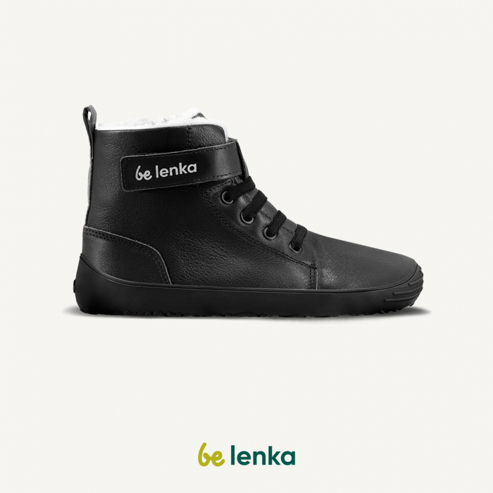 Ghete barefoot iarnă copii BE LENKA WINTER KIDS - Negru [10]