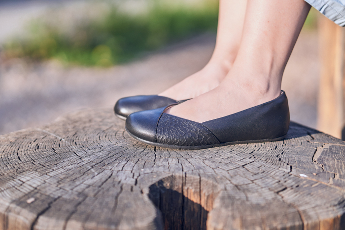 Balerini barefoot XERO SHOES PHOENIX Piele – Negru [2]