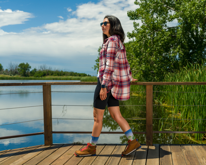 Ghete barefoot drumeție impermeabile XERO SHOES RIDGEWAY Femei – Maro [4]