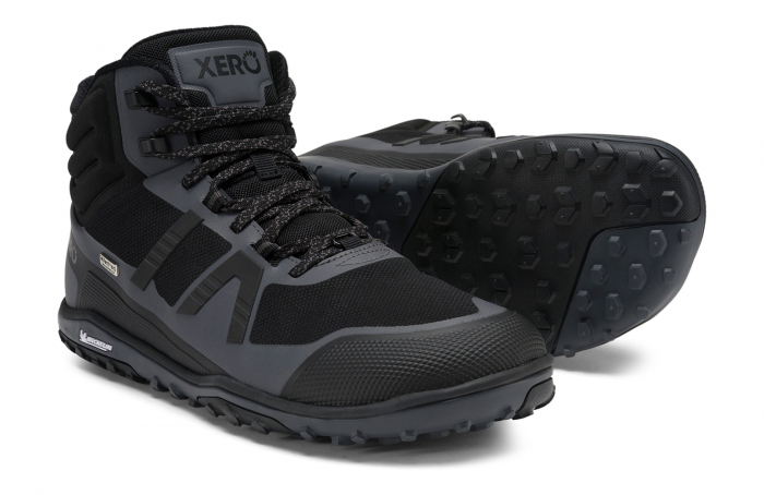 Ghete barefoot drumeție bărbați XERO SHOES Scrambler MID II WP – Negru [3]