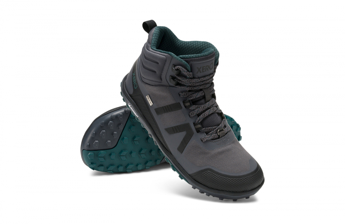 Ghete barefoot drumeție femei XERO SHOES Scrambler MID II WP – Gri [13]