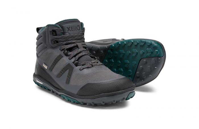 Ghete barefoot drumeție femei XERO SHOES Scrambler MID II WP – Gri [3]