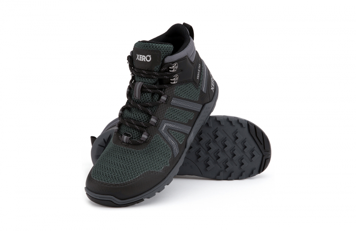 Ghete barefoot drumeție XERO SHOES XCURSION FUSION Femei – Verde închis & negru [11]