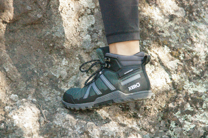 Ghete barefoot drumeție XERO SHOES XCURSION FUSION Femei – Verde închis & negru [2]