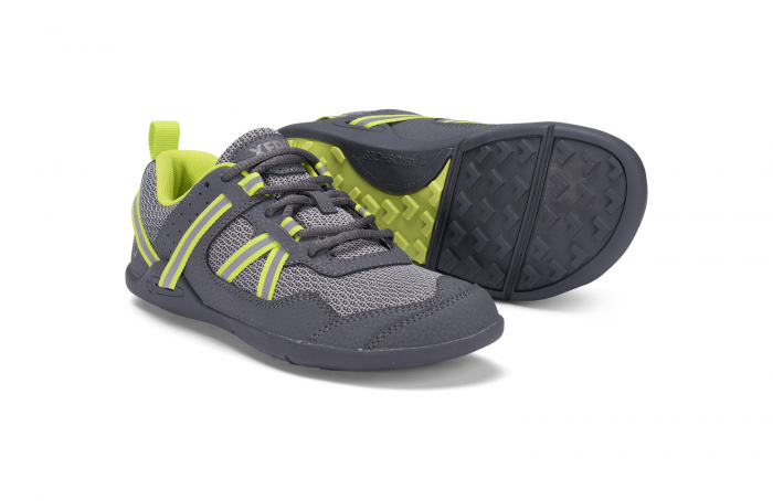 Pantofi sport barefoot copii XERO SHOES PRIO YOUTH – Gri & lime [2]