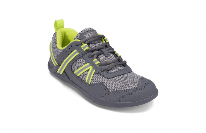 Pantofi sport barefoot copii XERO SHOES PRIO YOUTH – Gri & lime [4]