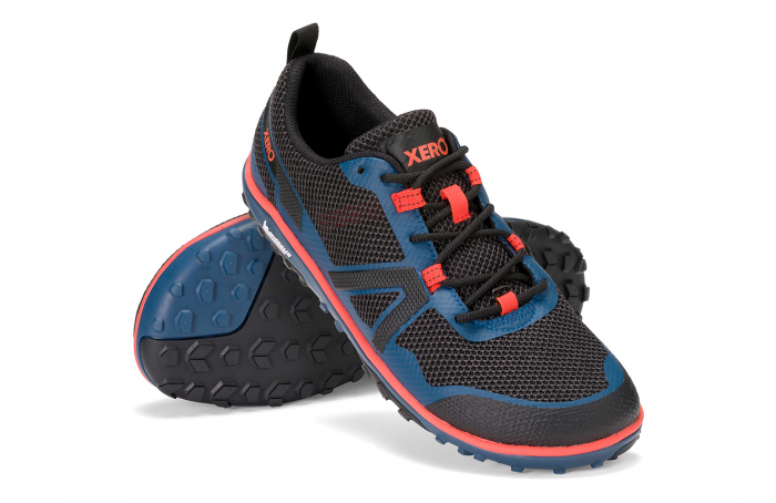 Pantofi sport barefoot XERO SHOES SCRAMBLER LOW Bărbați – Negru, albastru & portocaliu [11]