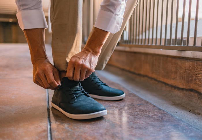 Sneakers barefoot XERO SHOES GLENN Bărbați – Negru & alb [8]