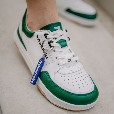 Sneakers barefoot BAREBARICS WAVE - Alb & verde [3]