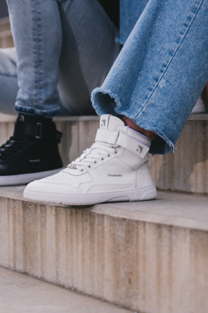 Sneakers barefoot BAREBARICS ZING High Top - Alb [7]