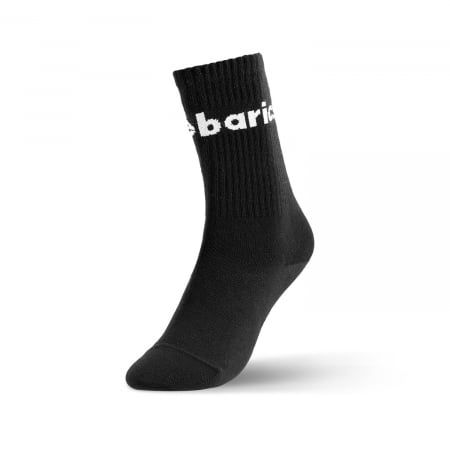 Șosete cu forma piciorului - Șosete barefoot BAREBARICS Crew Big logo - Negru