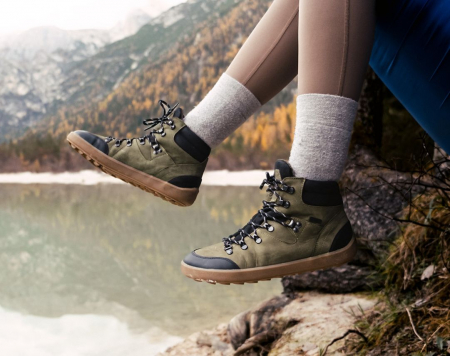 Ghete barefoot BE LENKA RANGER 2.0 - Verde militar [1]