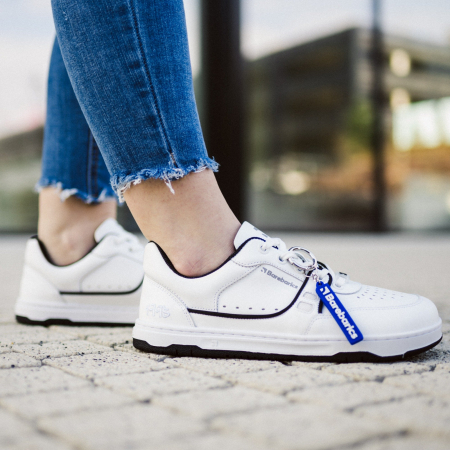 Sneakers barefoot BAREBARICS ARISE - Alb & negru [1]