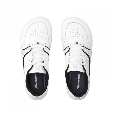 Sneakers barefoot BAREBARICS ARISE - Alb & negru [8]