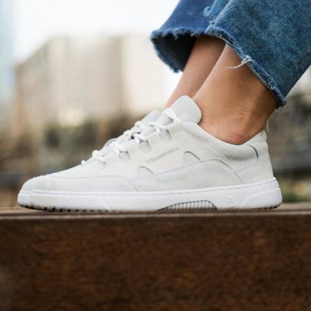 Sneakers barefoot BAREBARICS EVO - Alb cretă [1]
