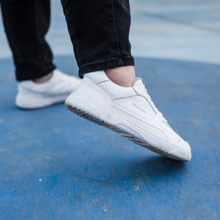 Barefoot Sneakers Barebarics Zing - All White - Leather [7]