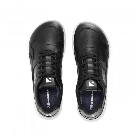 Sneakers barefoot  BAREBARICS ZING - Negru & alb - Piele [7]