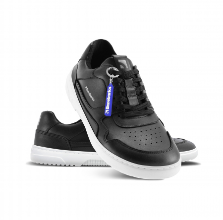 Sneakers barefoot  BAREBARICS ZING - Negru & alb - Piele [2]