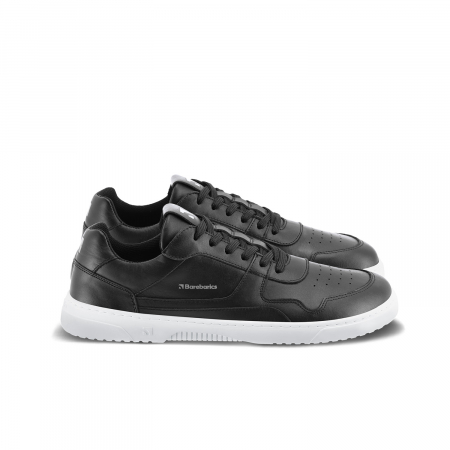 Sneakers barefoot  BAREBARICS ZING - Negru & alb - Piele [4]