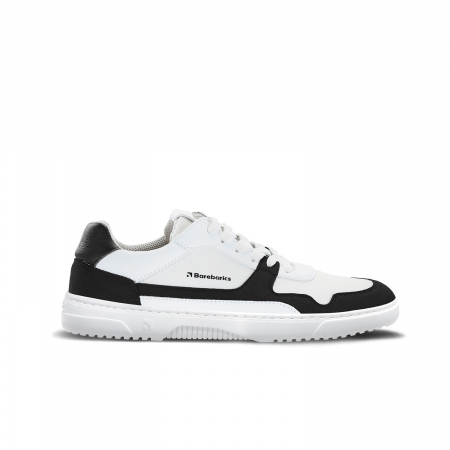 Sneakers - Barefoot Sneakers Barebarics - Zing - White & Black