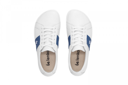Sneakers barefoot BE LENKA ELITE - Alb & albastru închis [9]