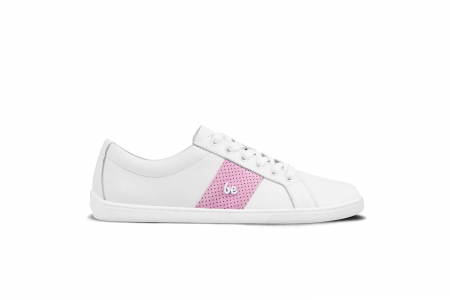 Pantofi - Sneakers barefoot BE LENKA ELITE - Alb și roz