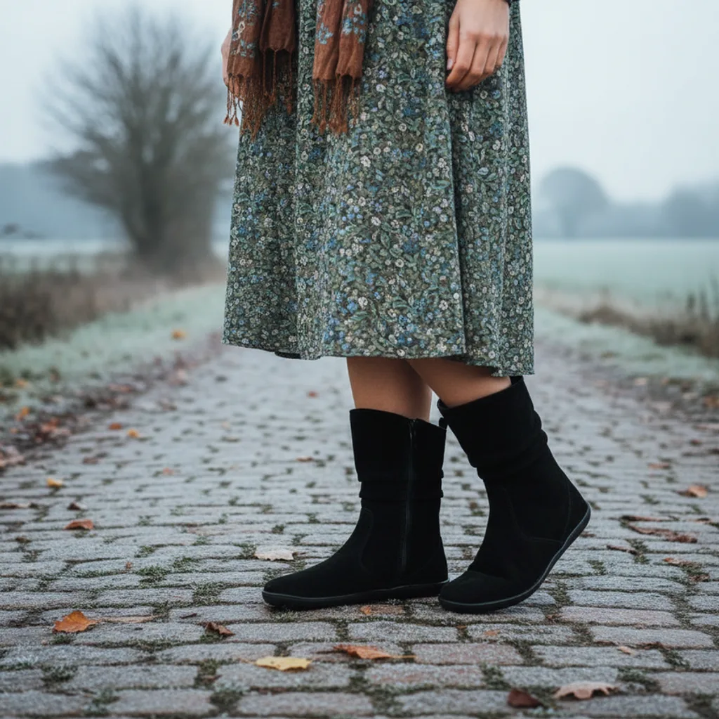 Cizme barefoot femei GROUNDIES ODESSA - Negru [1]