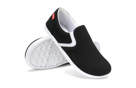 Espadrile barefoot XERO SHOES DILLON CANVAS SLIP-ON Copii - Negru [7]