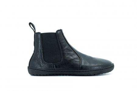 Ghete barefoot MUKISHOES Chelsea Leather - Negru