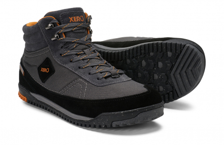Ghete barefoot drumeție impermeabile XERO SHOES RIDGEWAY Bărbați - Negru/Asfalt [1]