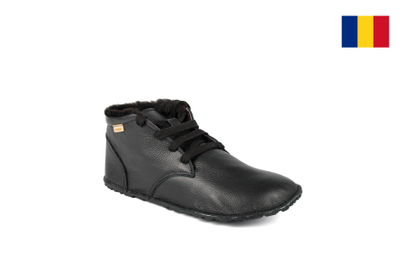 Ghete - Ghete barefoot iarnǎ TIMMO FELL FREE - Negru