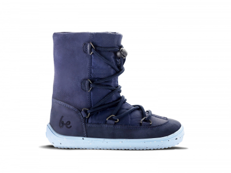 Copii - Ghete barefoot iarna copii BE LENKA SNOWFOX KIDS 2.0 - Bleumarin & Albastru deschis