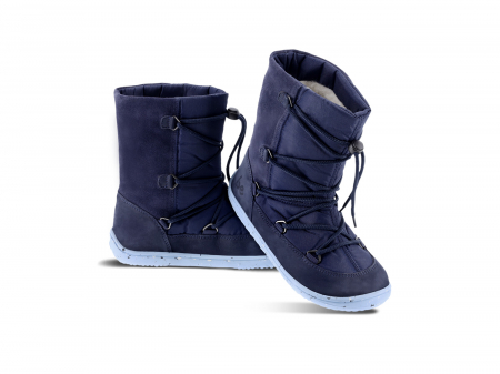 Ghete barefoot iarna copii BE LENKA SNOWFOX KIDS 2.0 - Bleumarin & Albastru deschis [2]