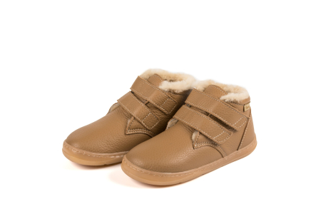 Ghete barefoot iarna copii TIMMO SMART FLEX NATURE'S TOUCH - Maro deschis [1]