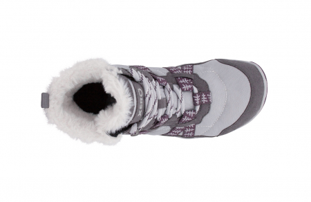 Ghete barefoot iarnă XERO SHOES ALPINE Femei - Gri înghețat brăduț [8]