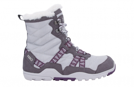 Outdoor/Trekkings - Ghete barefoot iarnă XERO SHOES ALPINE Femei - Gri înghețat brăduț