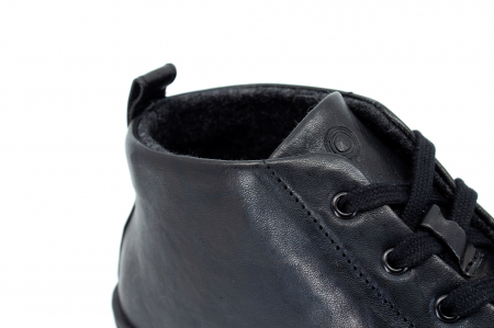 Ghete barefoot MUKISHOES Raw Leather (winter version) - Negru [5]