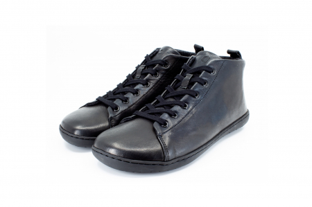 Ghete barefoot MUKISHOES Raw Leather (winter version) - Negru [2]