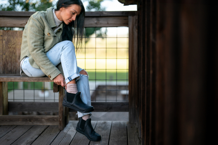 Ghete barefoot XERO SHOES RIDGEWAY CHELSEA Femei - Negru [1]